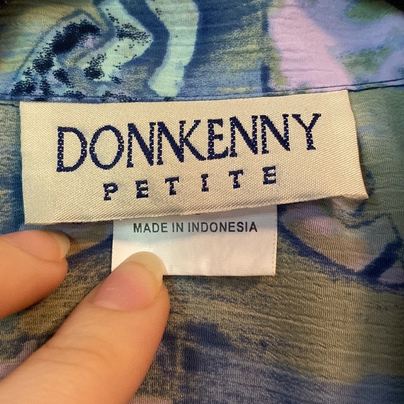 Donn Kenny funky colorful button up - Picture 2 of 7